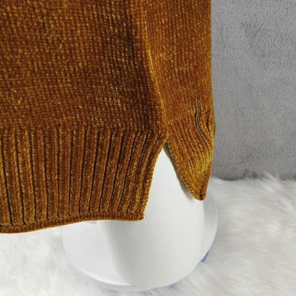 NWT Style&co Chenille Textured Sweater Petite Medium Women Pullover Fall Cumin - Picture 5 of 11